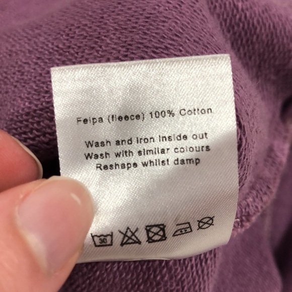 Loolios Hephaestus Oversized Lounge Graphic Hoodie Purple Grape - Picture 12 of 14